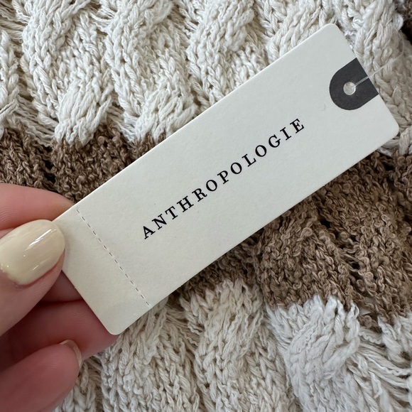 Anthropologie Pilcro Cable-Knit Preppy Striped Sweater - Picture 10 of 14